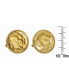 ფოტო #2 პროდუქტის Gold-Layered Buffalo Nickel Bezel Coin Cuff Links