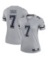 ფოტო #1 პროდუქტის Women's Trevon Diggs Silver Dallas Cowboys Inverted Legend Jersey