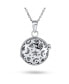 ფოტო #3 პროდუქტის Filigree Star Round Circle Aromatherapy Essential Oil Perfume Diffuser Keepsake Photo Heart Shape Locket Pendant Necklace Sterling Silver