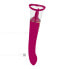 Doppelvibrator mit Saugfunktion, 26,7 cm