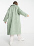 Фото #3 товара ASOS DESIGN smart wool mix brushed coat in soft green