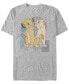Фото #1 товара Disney Men's The Lion King Simba and Nala Nostalgia Short Sleeve T-Shirt