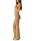 ფოტო #3 პროდუქტის Women's Cotton Jayde Flare-Leg Jumpsuit