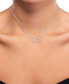 ფოტო #2 პროდუქტის Diamond Accent Double Heart Pendant Necklace in Sterling Silver & 14k Rose Gold-Plate, 16" + 2" extender