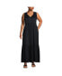 Фото #2 товара Plus Size Sheer Sleeveless Tiered Maxi Swim Cover-up Dress