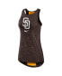 Фото #3 товара Women's Brown San Diego Padres Right Mix High Neck Tank Top