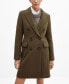 Фото #1 товара Women's Wool Double-Breasted Coat