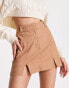 Фото #2 товара ASOS DESIGN chino mini skirt in tan