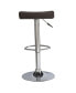 Favorite Finds Black Adjustable Swivel Barstool-Set of 2