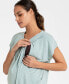 Фото #5 товара Women's Ultra-Soft Maternity and Nursing Short Pajamas