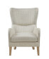 Arianna Fabric Swoop Wing Chair