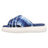 TOMS Alpargata Mallow Cro Tie Dye Platform Womens Blue Casual Sandals 10017858T