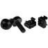 Фото #2 товара StarTech.com M6 x 12mm - Screws and Cage Nuts - 100 Pack - Black - Screw - Steel - Sheet metal - General utility - M6 - Dome head