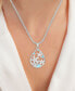 ფოტო #2 პროდუქტის Larimar & Cubic Zirconia Starfish Adjustable 22" Pendant Necklace in Sterling Silver