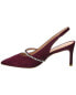 Фото #3 товара Stuart Weitzman Crystalline 75 Suede Slingback Pump Women's