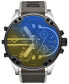 ფოტო #1 პროდუქტის Men's Chronograph Mr. Daddy 2.0 Gray Nylon Strap Watch 57mm