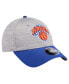 Фото #2 товара Men's Heather Gray/Blue New York Knicks Active Digi-Tech Two-Tone 9Forty Adjustable Hat