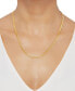 Фото #2 товара Italian Gold double Curb Link 18" Chain Necklace (3-1/2mm) in 10k Gold