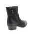 Фото #8 товара Miz Mooz Bronte 111253-101 Womens Black Leather Zipper Casual Dress Boots 6