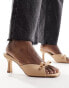 RAID Angie low cut kitten heel mules in beige