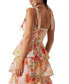 ფოტო #4 პროდუქტის Women's Zirconia Printed Tiered Maxi Dress