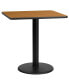 Фото #11 товара 30" Square Laminate Table Top With 18" Round Table Height Base