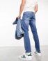 Фото #9 товара ASOS DESIGN slim jeans in mid wash blue