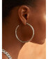Liv 2 1/3" Large Hoops in White Gold- Plated Brass, 60mm