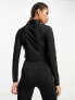 Фото #3 товара HIIT gloss highneck zip front top with mesh detailing