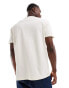 Фото #4 товара Polo Ralph Lauren icon logo v-neck t-shirt classic oversized fit in cream