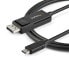 StarTech.com 6ft (2m) USB C to DisplayPort 1.2 Cable 4K 60Hz - Bidirectional DP to USB-C or USB-C to DP Reversible Video Adapter Cable - HBR2/HDR - USB Type C/TB3 Monitor Cable - 2 m - USB Type-C - DisplayPort - Male - Male - Straight