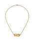 Фото #2 товара Diamond2Deal 18k Yellow Gold Infinity Bar Necklace