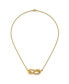 Фото #2 товара 18k Yellow Gold Infinity Bar Necklace