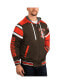 Фото #4 товара Men's Brown, Gray Cleveland Browns Extreme Full Back Reversible Hoodie Full-Zip Jacket