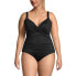 Фото #4 товара Plus Size G-Cup Chlorine Resistant Wrap Underwire Tankini Swimsuit Top