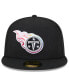 Men's Black Tennessee Titans 2023 NFL Crucial Catch 59FIFTY Fitted Hat Черный, 7 1/8 - фото #19