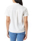 Women's Linen-Blend Button-Up Camp Shirt