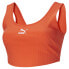 Фото #3 товара Топ PUMA Classics Ribbed Crop Plus Orange