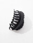 ASOS DESIGN hair claw with scallop edge design in black