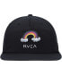 Men's Black Rainbow Connection Snapback Hat