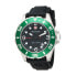 Wenger Men's 72234 AquaGraph 100M Green Bezel Black Rubber Strap Watch
