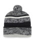 Фото #3 товара Men's Heathered Black Los Angeles Rams 2021 NFC Champions Northward Cuffed Pom Knit Hat