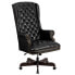 Фото #1 товара High Back Traditional Tufted Leather Executive Swivel Chair With Arms