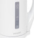 Фото #4 товара Электрический чайник GGV Exquisit WK 3101 we - 1.7 л - 2200 Вт - белый - индикатор уровня воды - защита от перегрева