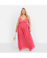 Фото #3 товара Plus Size Vittoria Chiffon Drape Maxi A Line Dress