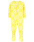 Фото #13 товара Комбинезон для сна детский Carter's Lemon 100% хлопокет плотная посадка Baby Footie Pajamas