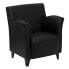 Фото #4 товара Hercules Roman Series Black Leather Lounge Chair