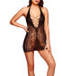 ფოტო #1 პროდუქტის Women's Ella Floral Pattern Chemise with Large Scale Net Cut Out at Bust