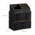 Фото #7 товара 2 x Make Up Organizer schwarz/gold