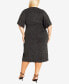 Фото #2 товара Plus Size Viva Glam Wrap Midi Dress